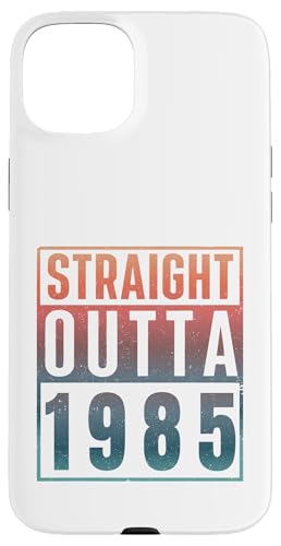 Straight Outta 1985 Birth Of Birthday Classic 1985 Vintage �X�}�z�P�[�X iPhone 15 Plus �p