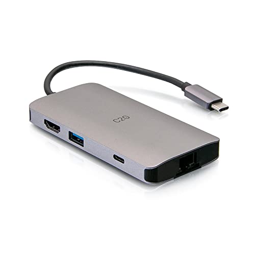 Adaptador USB C HDMI para solucionar la falta de puertos en portátiles con C2G 8 en 1