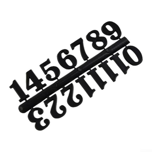 Gör-det-själv-klocknummer och romerska siffror, 3 färger, kvartsnål väggklocka reservdelar för heminredning och hantverksprojekt (svart arabiska siffror)