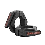 Olympic Barbell Clamps 2 inch Barbell Clips (Pair) Barbell Collars for Secure Weightlifting Quick Release Weight Clips for Bars with Anti-Slip TPR Lining at Home or Gym Clips (Black)