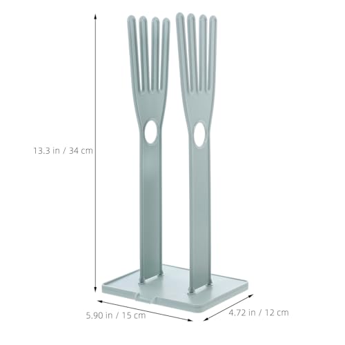 Secador de guantes de cocina compacto ABS con estructura multilayer de 4 ranuras junto al fregadero 3