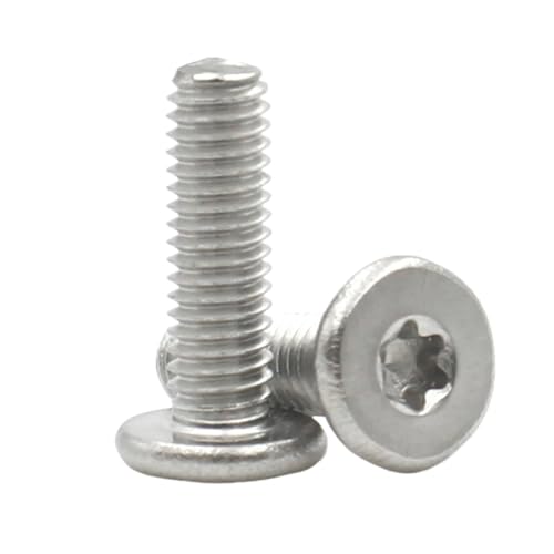 RUOHARD 5/10/20/50�� M2 .5 M3 M4 M5 M6 M8 CM A2-70 �u���b�N 304 �X�e�����X�X�`�[�� �g���N�X 6���[�u �����^ �t���b�g �E�F�[�n�w�b�h �X�N�����[ �{���g(Stainless steel,30mm,M
