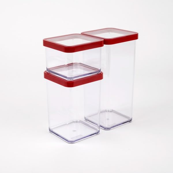 Barattolo Quadrato Curver Dry Cube 1,3L – Trasparente/grigio, 12x12x15 Cm, In Plastica Durevole