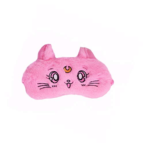 Cute Cartoon Novelty Animal Cartoon Pink Cat Eye Mask for Sleeping Sleep Mask