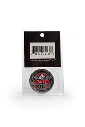 Tandem Sport Volleyball Flip Coin - Heads and Tails Sport Coin for Coin Toss - Volleyball Referee Equipment - Includes 1 Coin - Thumbnail 3