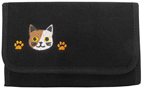 ニックナック ハートフルペット健康手帳ケースBK ブチ 茶 マルチケース 人気 便利 サイズ:W20xH13xD3cm