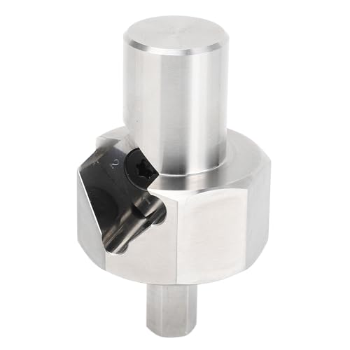 Utensile per Smussare Fori per Cani, Alesatore per Smussare Fori per Cani in Acciaio Inossidabile con Gambo Esagonale 9 Mm, Lama in Lega T10, Strumento per Sbavare Fori per