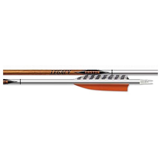 Easton Arrow Carbon Legacy 500 4" Barbed HELICAL (6)