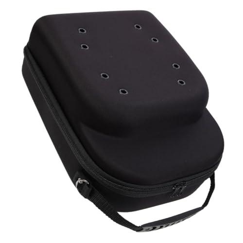 TOGEVAL 野球帽用ハードトラベルケース 持ち手付き通気性キャップ収納バッグ 型崩れ防止野球帽オーガナイザー コンパクト収納ボックス