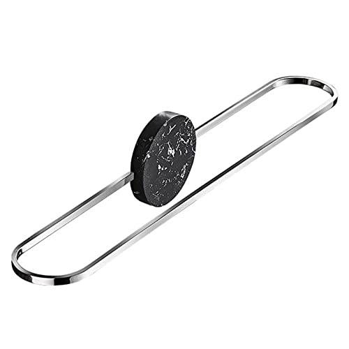 Porte-serviettes mural chrome 50 cm en acier inoxydable pour salle de bain
