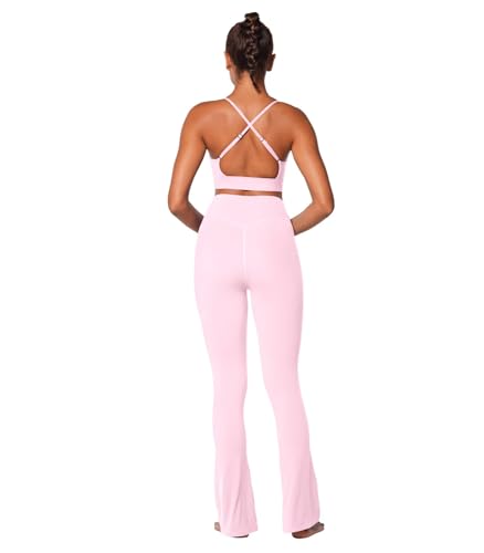 Image of Sunzel Sports Bra for Women, Criss-Cross Open Back Adjustable Strappy Bras, Workout Gym Padded Yoga Bra with Removable Pads