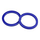 YOKIVE 2 Pcs UHS Radial Shaft Seals, Industry PU Oil Seals for Hydraulic Cylinders (Blue, 45-mm ID x 55-mm OD 6-mm Width)