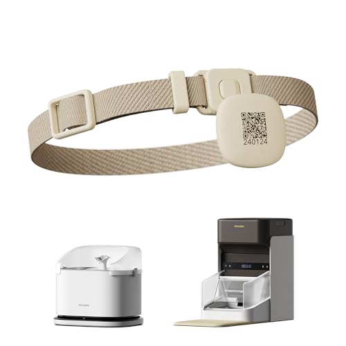 PETLIBRO RFID Collar Tag for Smart App Monitoring Cat Water Fountain PLWF305 and One RFID Automatic Cat Feeder PLAF301, Lightweight and Compact Tag with Snap Release Design
