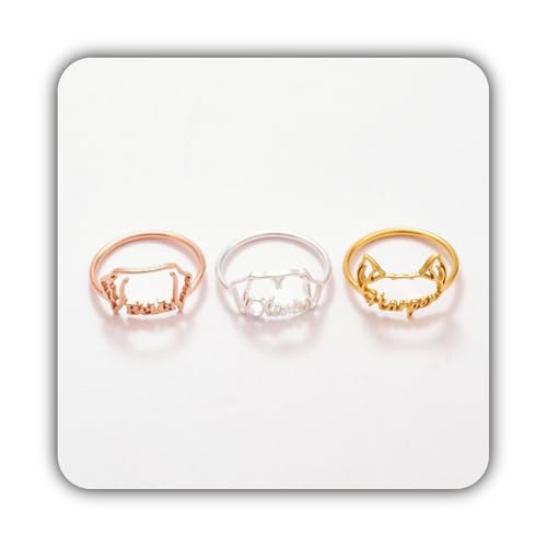 Bague personnalisée nom d'animal cadeau amoureux des chiens