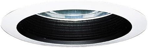 Cooper Lighting 406BA 6-Inch Baffle Trim with Reflector, Black Baffle with Clear Specular Reflector