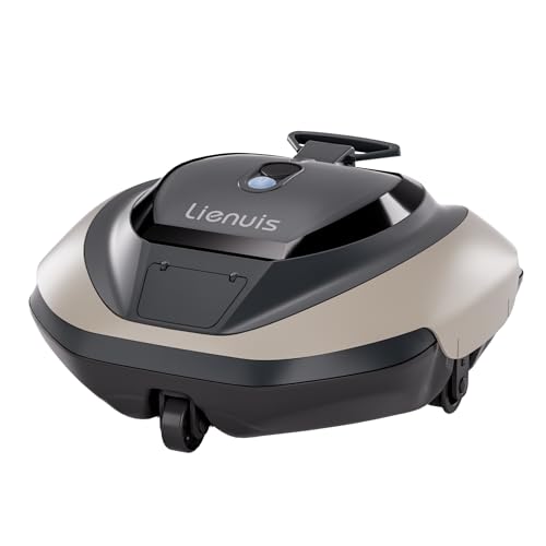 Cordless Pool Cleaner Robot, Robotic Pool Cleaner with 4400mAh Battery,Pool Vacuum for Above Ground Pool with Powerful Suction, DirtLock Tech, Self-Parking,90 Mins Runtime, Up to 850 Sq.ft