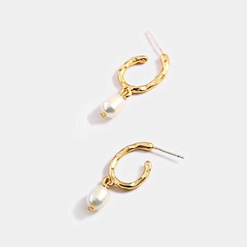 Pendientes Cellacity 925 de alta joyería con abalorios de perlas naturales de plata 3