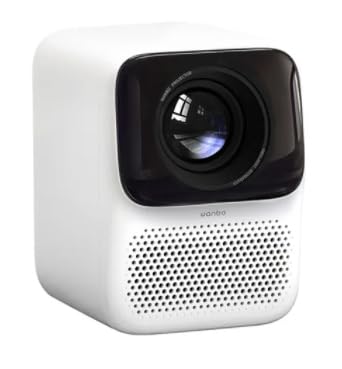 Wanbo Upgraded T2 Max Projector 450ANSI Android 9.0 Full Hd 4K Projector 1920*1080P 12000 Lumens Auto Focus HIFI Sound Home Outdoor Theart（white）