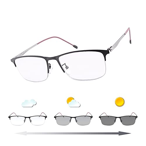 Vepiant Photochromic Multifocus Spring Hinge Progressive Reading Sunglasses UV Protection Multifocal Trifocal Transition Sun Readers Blue Light Blocking Computer Glasses Anti Glare for Women and Men - Image 7