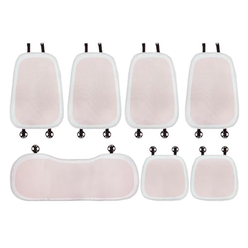 Housse de siège auto en soie glacée rose universelle pour intérieur voiture de fille