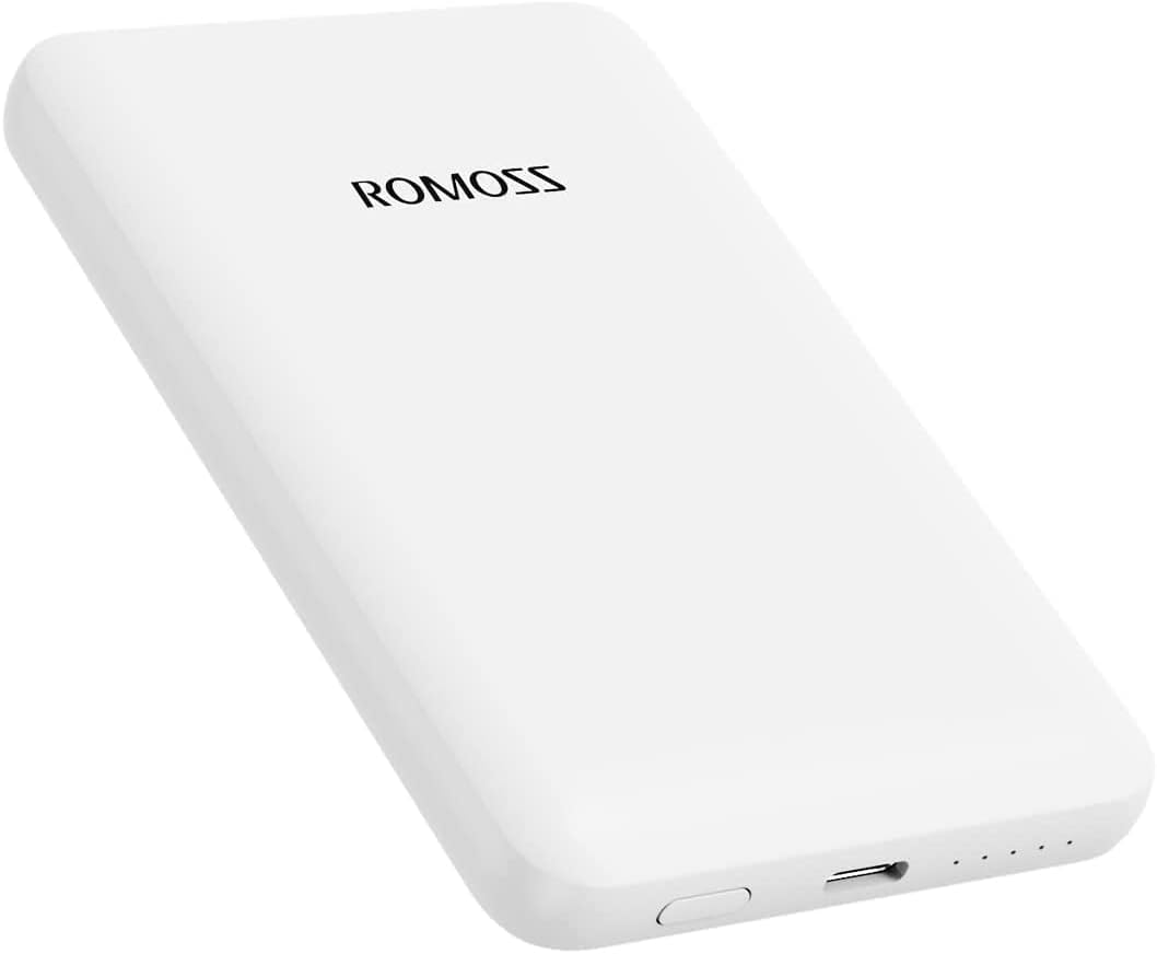 ROMOSS Wireless Power Bank 5000mAh, Wireless 15W & Wired PD