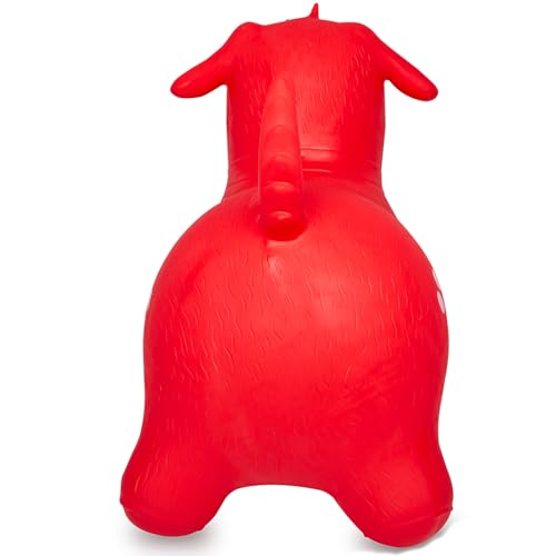 JAMARA 460454 Hüpftier Hund HoppyDoo - Spielzeug für Kinder, Hüpfspielzeug Baby Indoor/Outdoor, Geschenk für Kids, Gartenspielzeug, Bouncing, Pflegeleicht, BPA frei, mit Pumpe