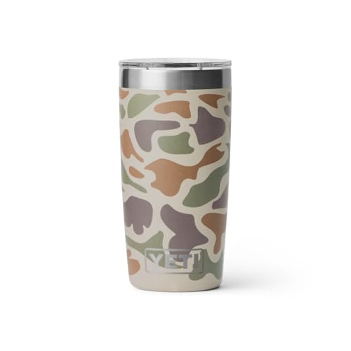 Image of YETI Rambler 10 oz Tumbler, Stainless Steel, Vacuum Insulated with MagSlider Lid, Tan Camo