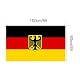 Ozsensflint Deutschlandflagge mit Adler – Polyesterflagge 90×150 cm