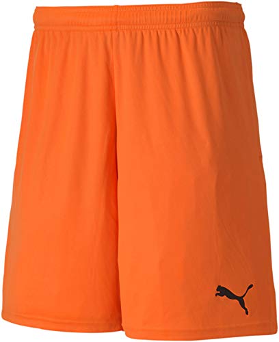 Short en tricot Teamgoal 23 Puma orange et noir taille S pour homme