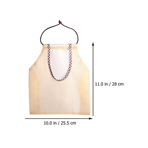 5 peças de saco de malha de frutas e vegetais bolsa de rede de armazenamento de cozinha (como mostra