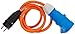 Brennenstuhl Camping Adapterkabel/CEE-Adapter mit Schutzkontakt-Stecker und CEE-Kupplung (1,5m Kabel in orange, H07RN-F 3G2,5, 230V/16A, für ständigen Einsatz außen IP44, Made in Germany)