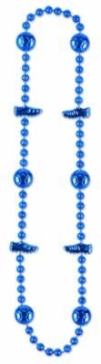 Soccer Beads (blue) Party Accessory (1 count) (1/Card)