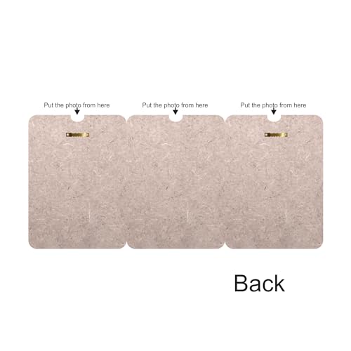 Image of Creative Arts n Frames One Piece Joint less Wooden Multi Picture Collage Photo Frame Home Decor Items Wall Decoration for living room Gift (Same3 Picture Frame 4x6 3 in 1 Piece)