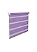 Produktbild DOPPELROLLO DUOROLLO 80 CM BREIT 150 CM LANG LILA VIOLETT INKL. SEILZUG FENSTERROLLO KLEMMROLLO JALOUSIE