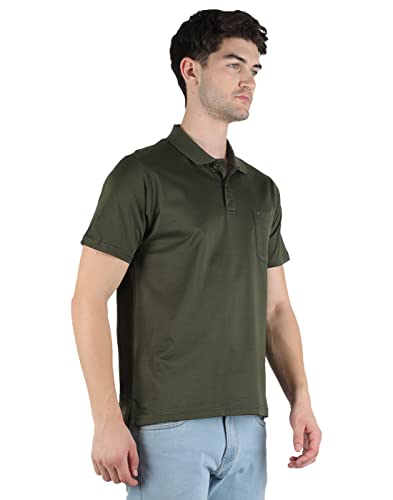 Image of Monte Carlo Mens White Plain Collar T-Shirt |22203606-1