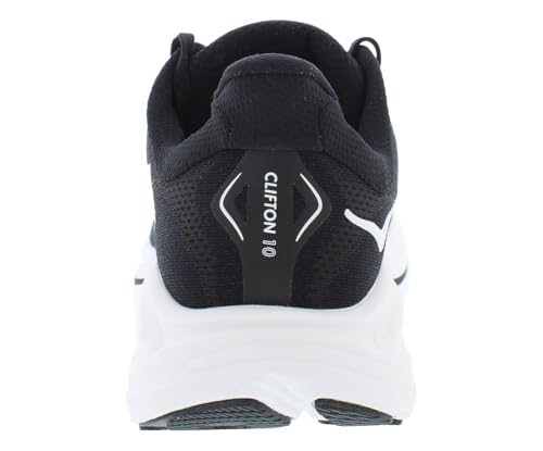 Image of Hoka Men's Clifton 10 Black /White 13 Wide