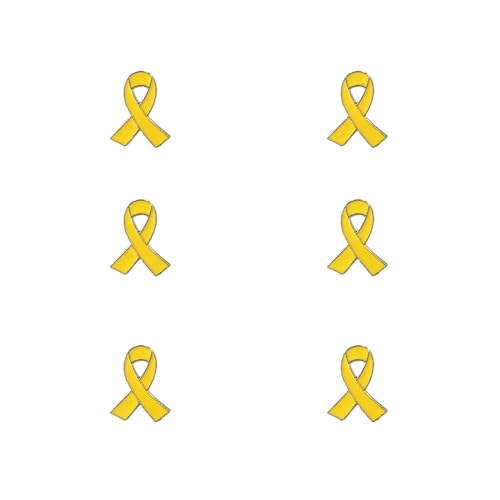 Image of Bring Them Home Pin Yellow Ribbon Pin for Women Men Yellow Ribbon Israel Pin Breast Cancer Awareness Lapel Pin (6)