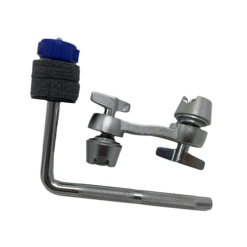 Abrazadera de montaje para platillo, brazo extensible para platillos, accesorios para batería, abrazadera ajustable en forma de L para partes de batería de alto rendimiento - Azul miniatura 1