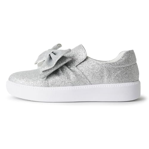 Image of J. Adams Wally Platform Sneakers for Women - Comfortable Slip On Shoes with Bow