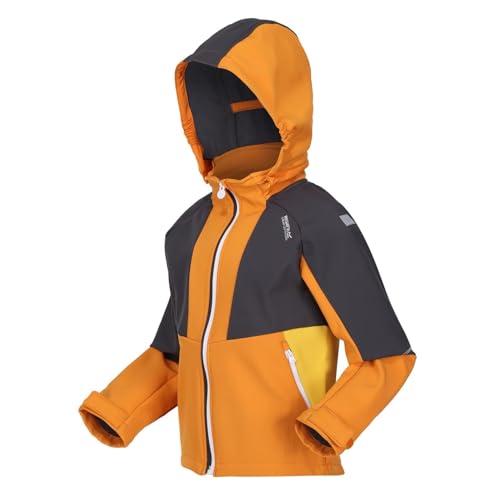 Childrens/Kids Haydenbury Soft Shell Jacket (3-4 Years) (Orange Pepper/Seal Grey)3