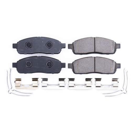 Image of PowerStop Front Brake Pads for Ford F-150 2009 - Z17 Ceramic Brake Pads with Installation Hardware, 17-1392