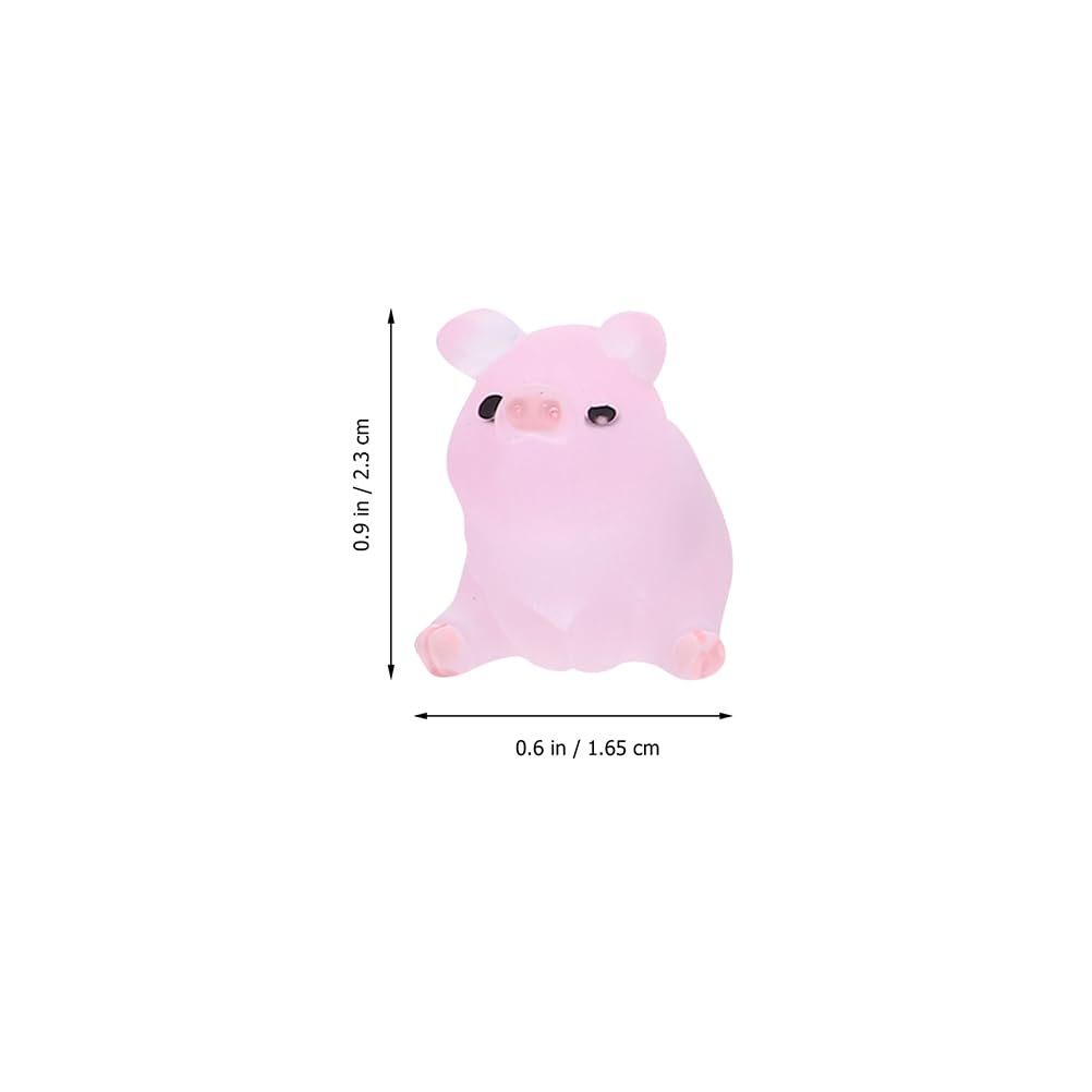 jojofuny 24Pcs Mini Resin Pig Figurines Pink Small Pig Ornaments for Diy Crafts Garden Decoration Home Display Collectibles - Image 3