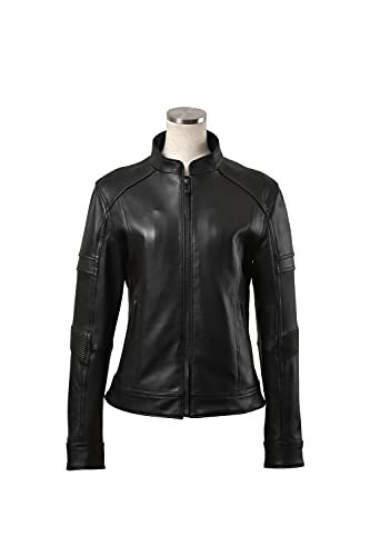 RossoStyleLab バイク ジャケット ROSSO シングルライダースレザージャケット ブラック Lサイズ ROL-15