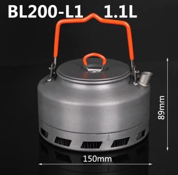 Bouilloire De Randonnée Camping 1,1 L Portable - Cafetière Et Théière Extérieur, Neuve Sous Boîte