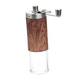 MAGICLULU Manuelle Kaffeemühle mit Keramikmahlwerk Große Kapazität Verschleißfest Umweltfreundlich für Reisen und Camping Präzise Kaffeebohnenmahlung Klassisches Design