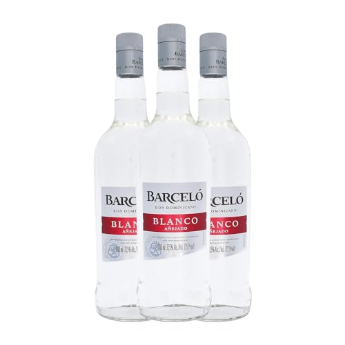 Ron Barceló Blanco Añejado Botella Misil 1 L (Caja de 3 Botella Misil de 1 L)