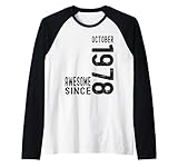 Photo Gallery fantastico da ottobre 1978, nato nel 1978 ottobre compleanno maglia con maniche raglan Photo Gallery fantastico da ottobre 1978, nato nel 1978 ottobre compleanno maglia con maniche raglan