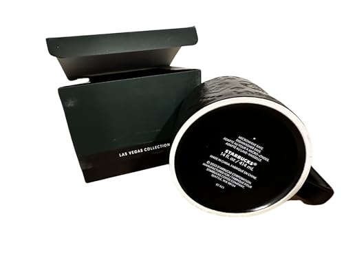 Starbucks taza negra cerámica 14oz en caja miniatura 2