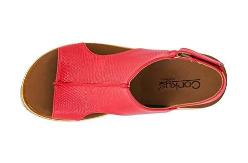 Image of Corkys Footwear Womens Carley Wedges, Featuring Corkys EVA Foam Cushioned Insoles, A 2.5 Inch Heel, Lightweight For All Day Wear, And Hook And Loop Closure