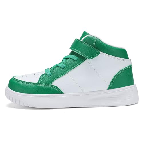 Image of Kids Sneakers Boys Running Shoes Girls High Top Casual Lightweight Classic Adjustable Strap Sneakers